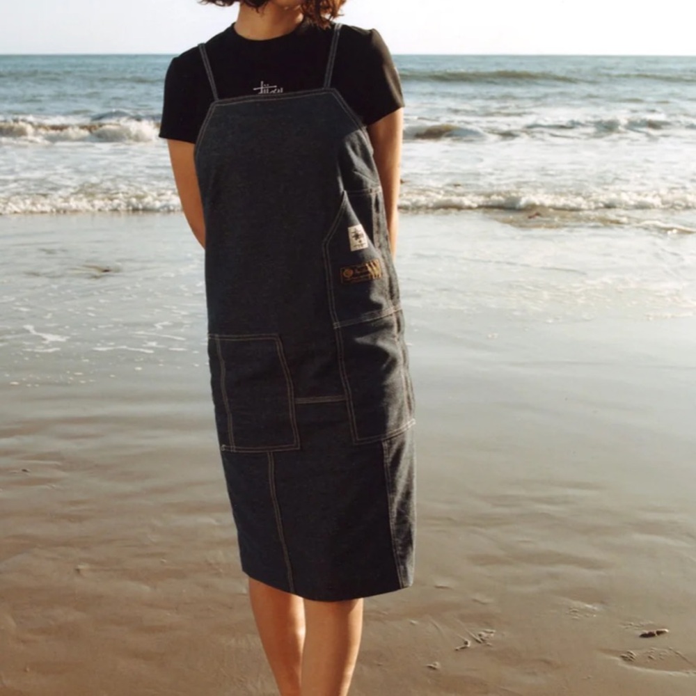 NWT - Stussy x Matthew M. Williams Denim Apron dress MEDIUM  Italian fabric